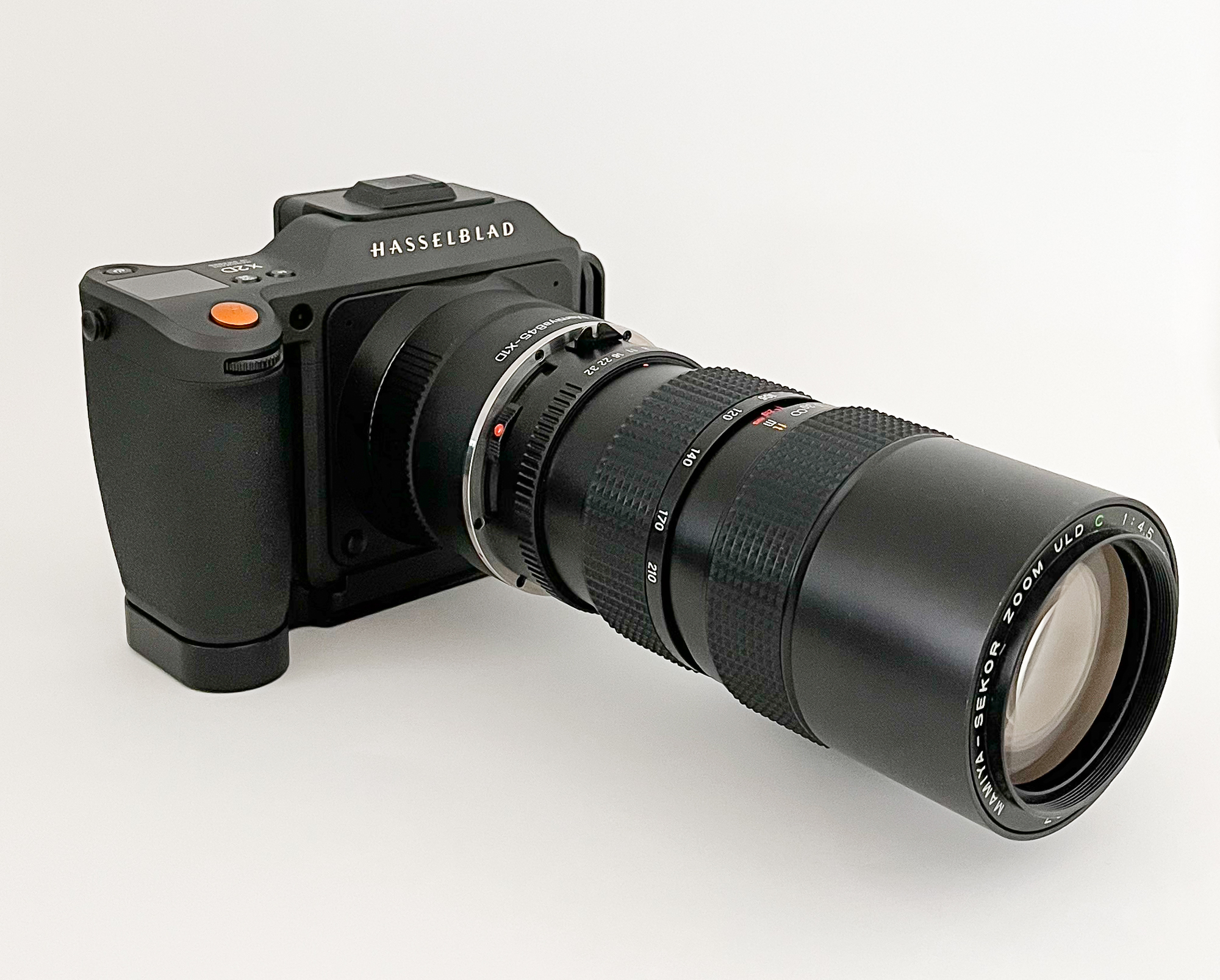Mamiya 645 105-210mm f4.5 ULD zoom on Hasselblad X2D